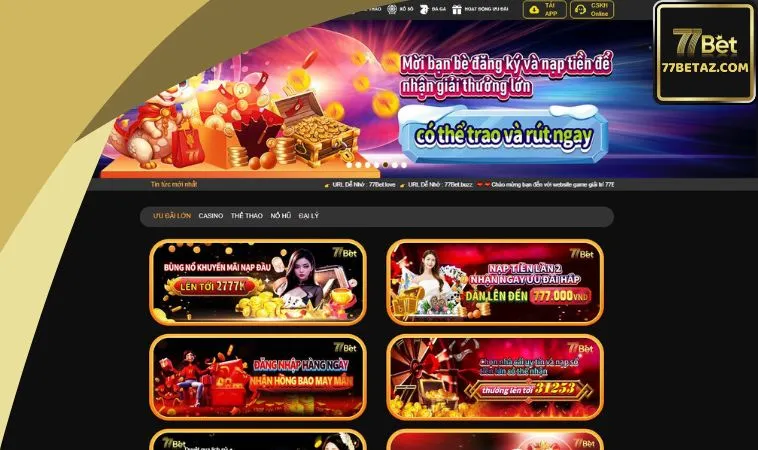 77BET trả thưởng bao lâu nhận được tiền đối với khuyến mãi? 77BET trả thưởng bao lâu nhận được tiền đối với khuyến mãi?
