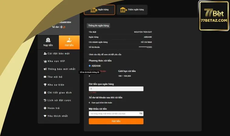 Khi thanh toán nhà cái 77BET trả thưởng trong bao lâu? Khi thanh toán nhà cái 77BET trả thưởng trong bao lâu?